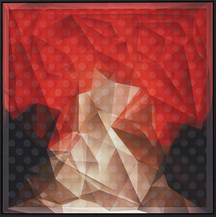 CUADRO ARTE 3D ROJO 31093S (60 x 60 x 3.5cm)