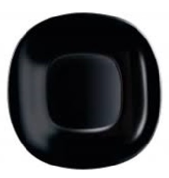 PLATO POSTRE CARINE NEGRO L9816 (19cm)