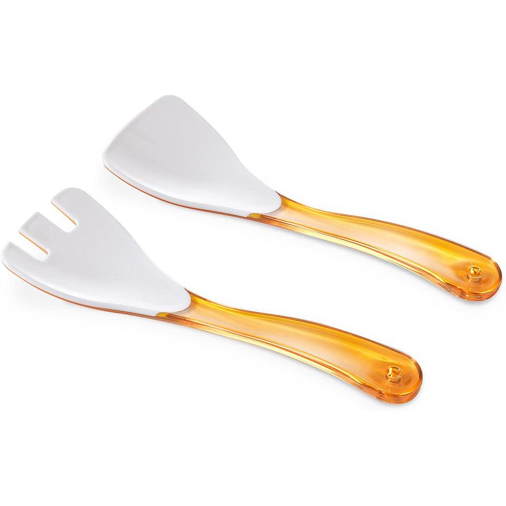SET CUCHARONES ENSALADA 2PZS AMARILLO M3550GI