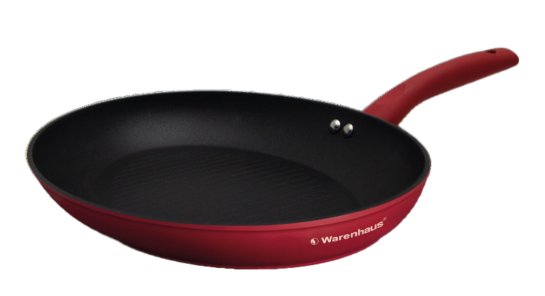 SARTEN GRILL OVALADO VULCANO WARENHAUS ROJO M33419 (35cm)