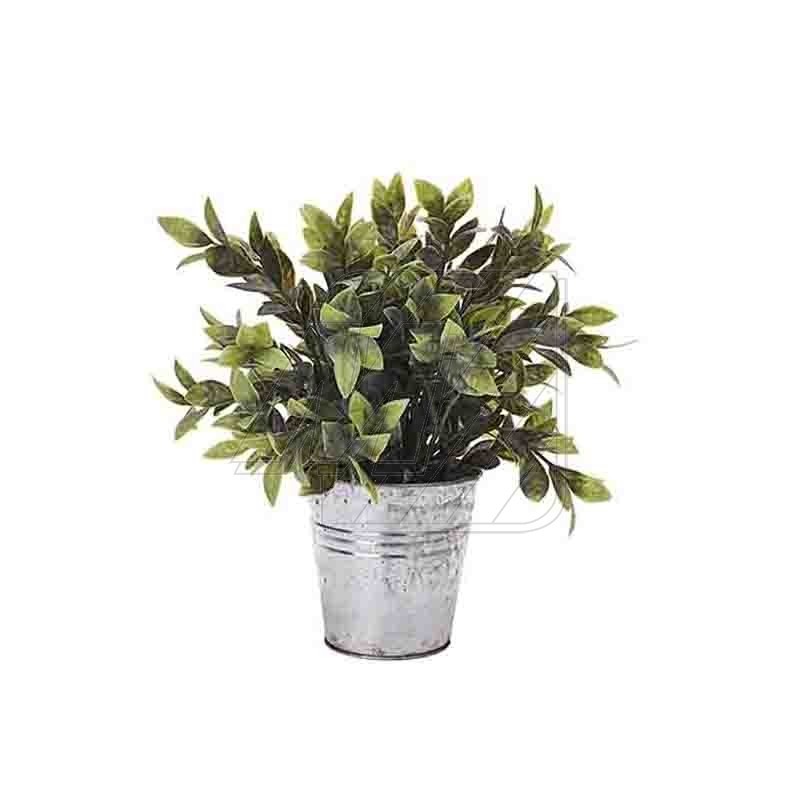 PLANTA ARTIFICIAL CON MACETA ZINC 317220030 (28cm)