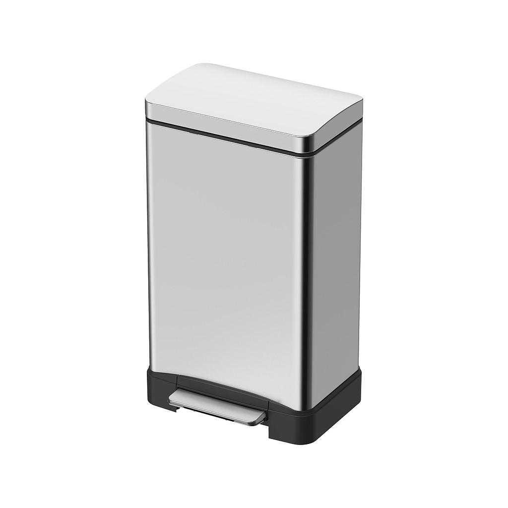 BASURERO ACERO INOX MATE LASE 30lt JH-8858MT2 (36.1 x 31.9 x 63cm)