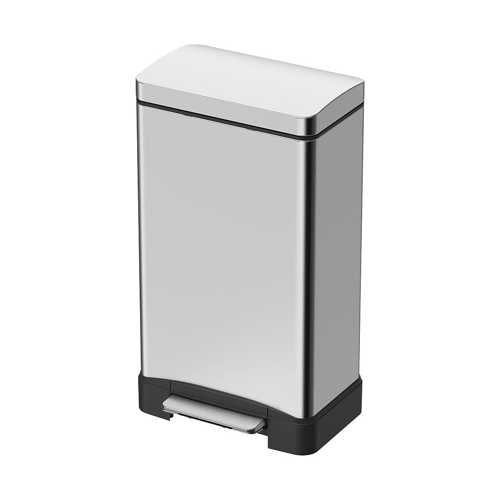BASURERO ACERO INOX MATE LASE 45lt JH-8858MT3 (40  x 34.5 x 68.7cm)