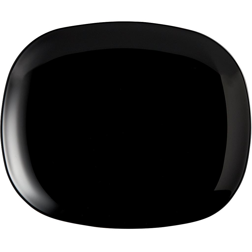 PLATO RECTANGULAR EVOLUTIONS NEGRO P1137 (28 x 23cm)