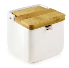 SALERO/AZUCARERO CON CUCHARILLA IB 714800 (8.8 x 8.5 x 9cm)