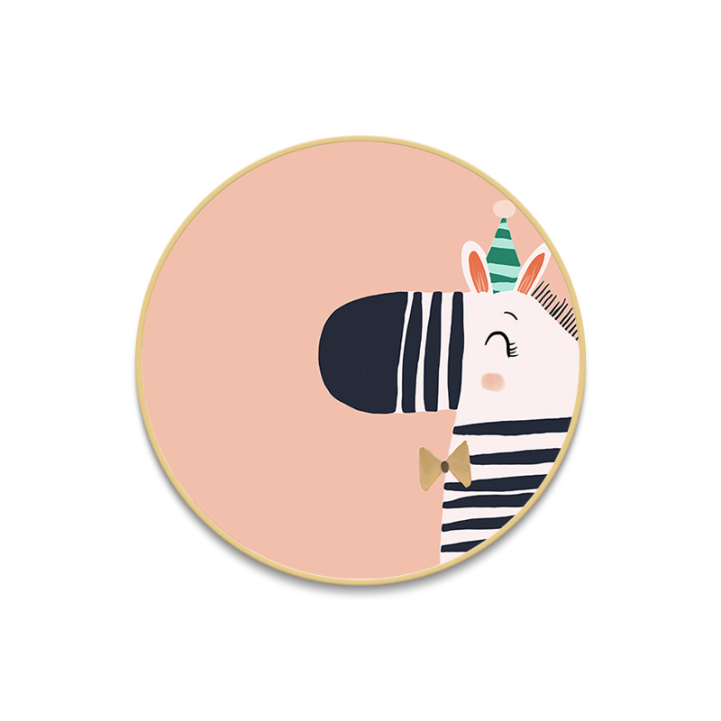 CUADRO CIRCULAR ZEBRA 20021 (50 x 4cm) | NIU HOM