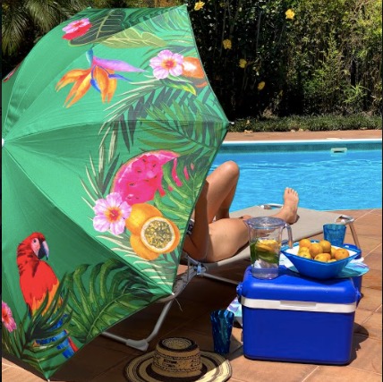 PARASOL PLAYA DISENO TROPICAL KT4000020 (180cm)