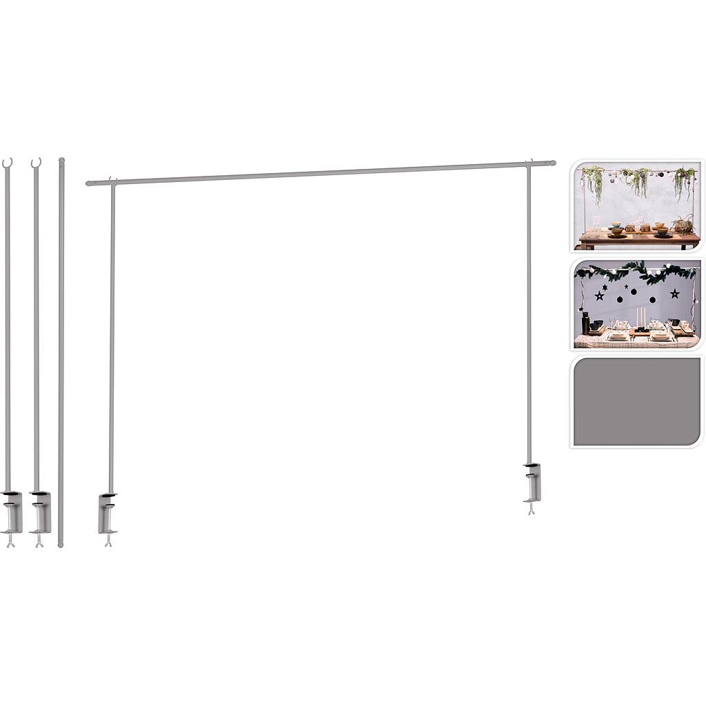 BARRA EXTENSIBLE PARA DECORAR GRIS NBD200050 (135 / 250cm)