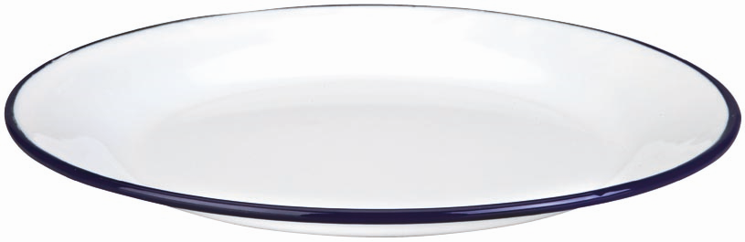PLATO TENDIDO BLANCO HIERRO ENLOZADO IB 901124 (24cm)
