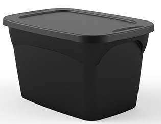 CAJA CONTENEDORA  SMART NEGRO 48lt 87002_NEG (59 x 39 x 33cm)