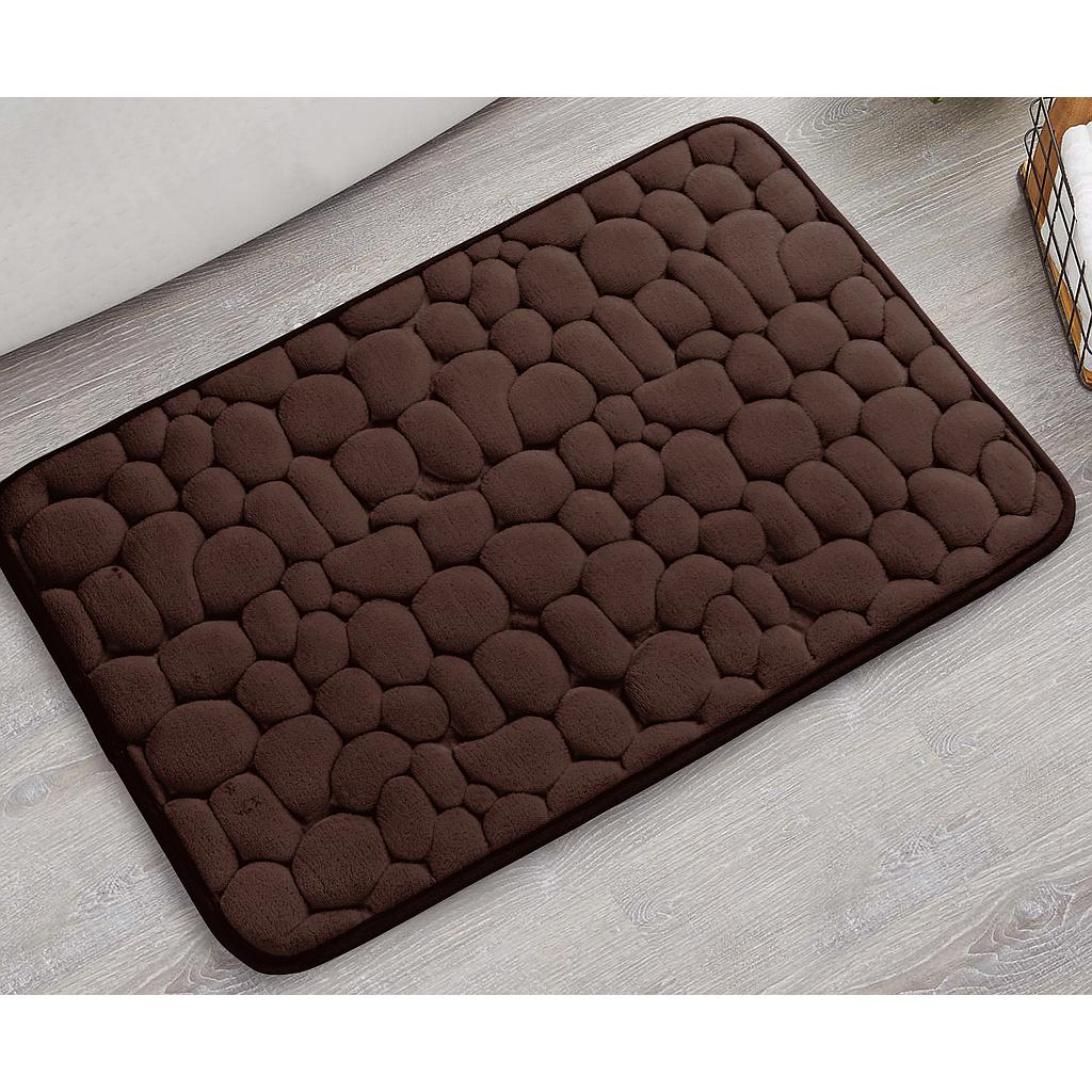 ALFOMBRA MEMORY FOAM DISENO PIEDRAS CAFÉ 22469326 (40 x 60cm)