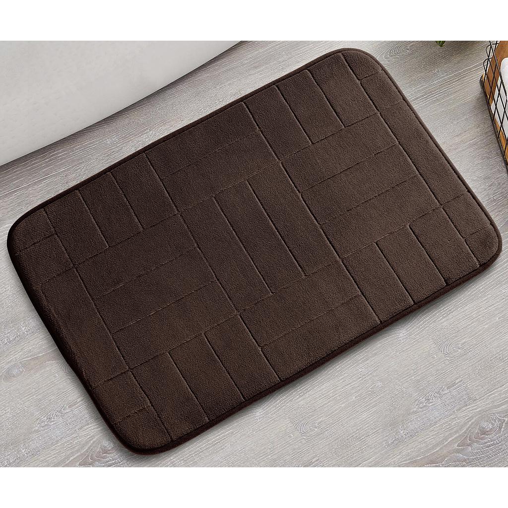 ALFOMBRA MEMORY FOAM DISENO LINEAS CAFÉ 22469331 (40 x 60cm)