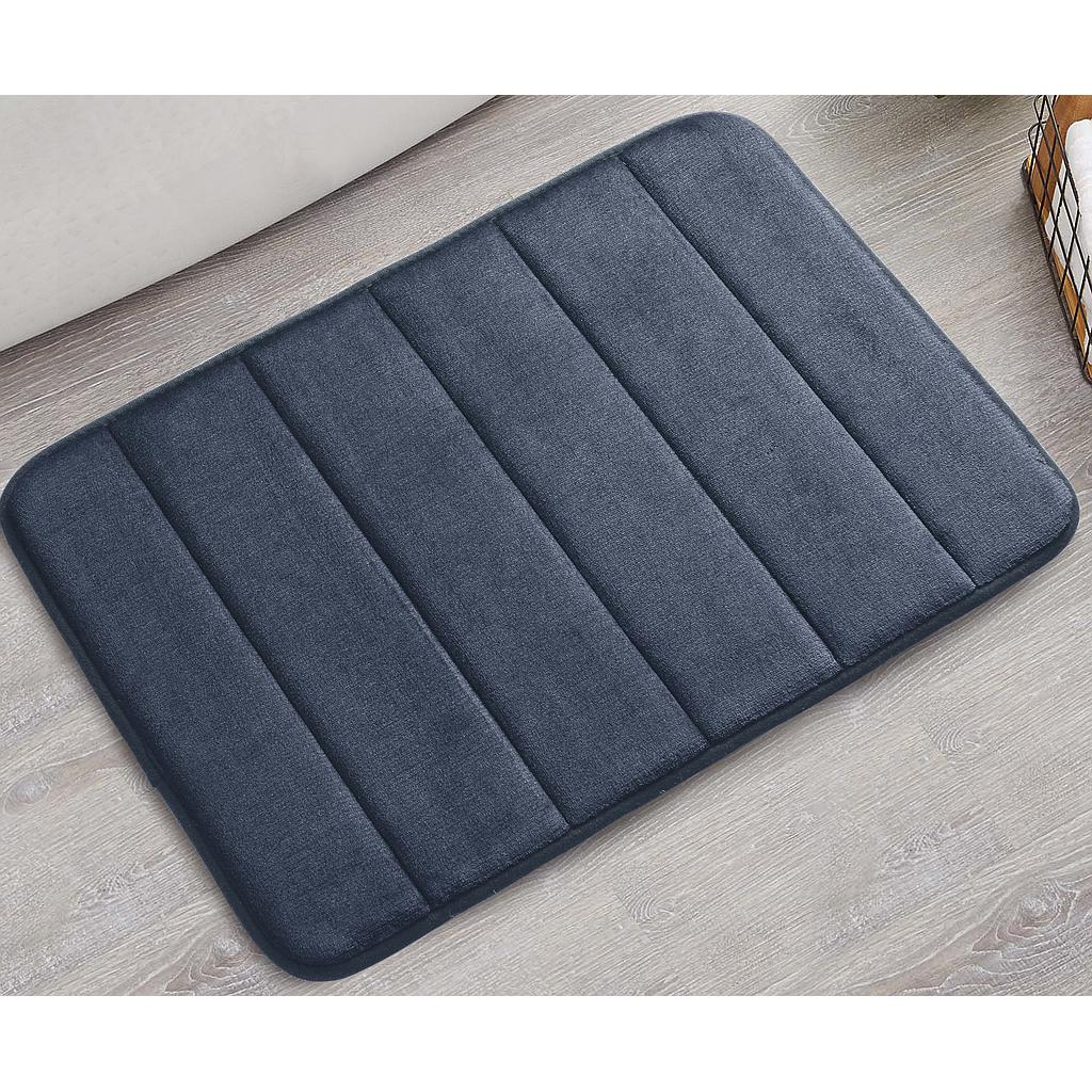 ALFOMBRA MEMORY FOAM DISENO LINEAS AZUL OSCURO 22469332 (40 x 60cm)