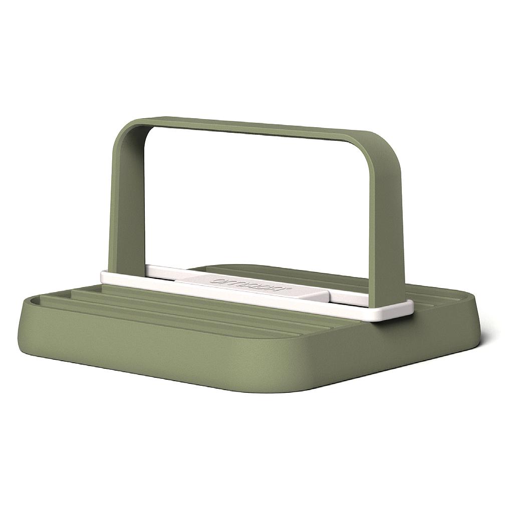 PORTA SERVILLETAS PANGEA VERDE M5546NA (22 x 22 x 13.5cm)
