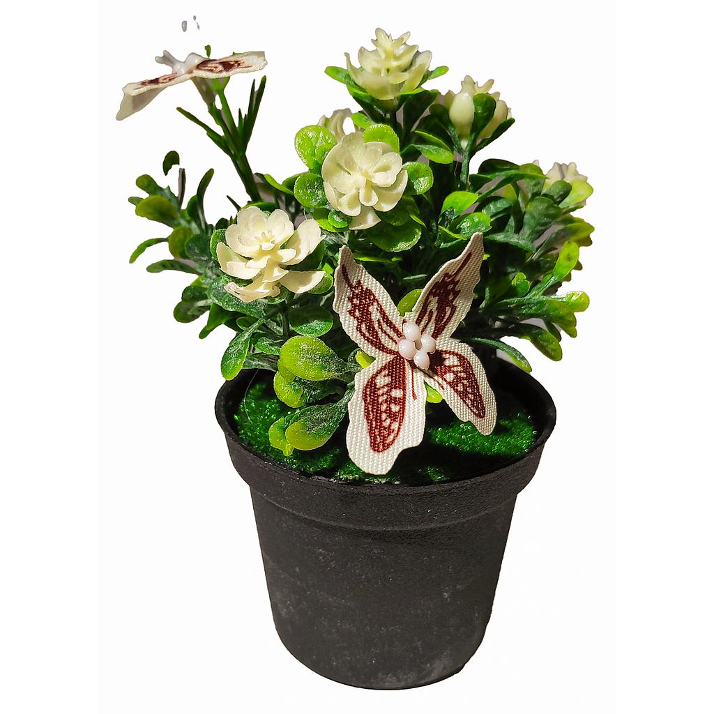 FLORES ARTIFICIALES CON MACETA PL4000110A (14cm)
