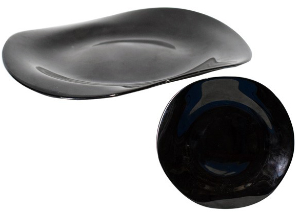 PLATO TENDIDO OPAL NEGRO 803738 (20 x 20 x 2cm)