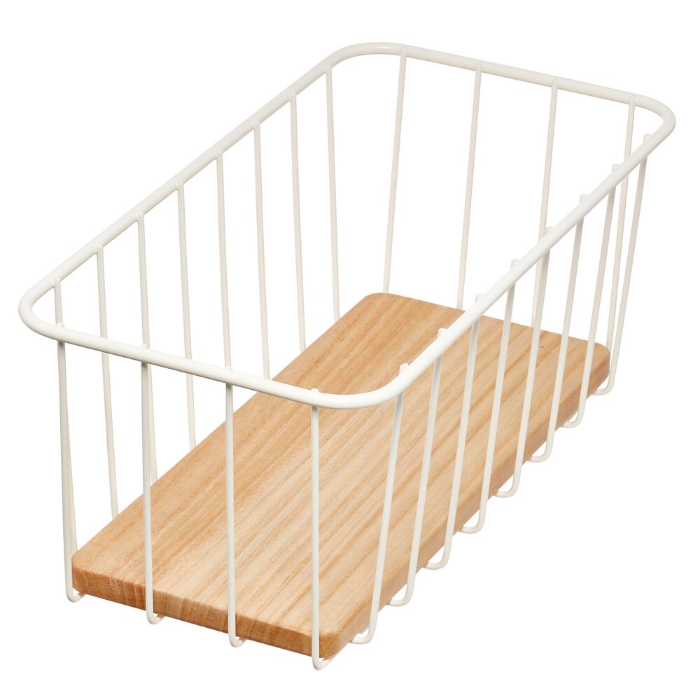 CESTA ORGANIZADORA METAL MADERA INTER 50481 (30 x 15 x 12cm)