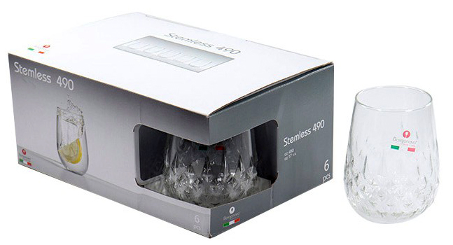 SET VASOS VINO GAUDI 490 6PZS 11099945 (490ml)