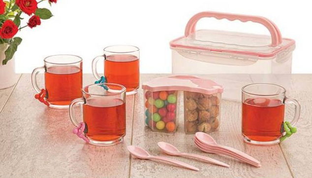 SET CONTENEDORES PARA PICNIC 4PZS 17835 (25 x 16 x 11cm)