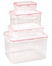SET CONTENEDORES COMIDA  8PZS 97235  (24.5 x 17.5 x 15cm)