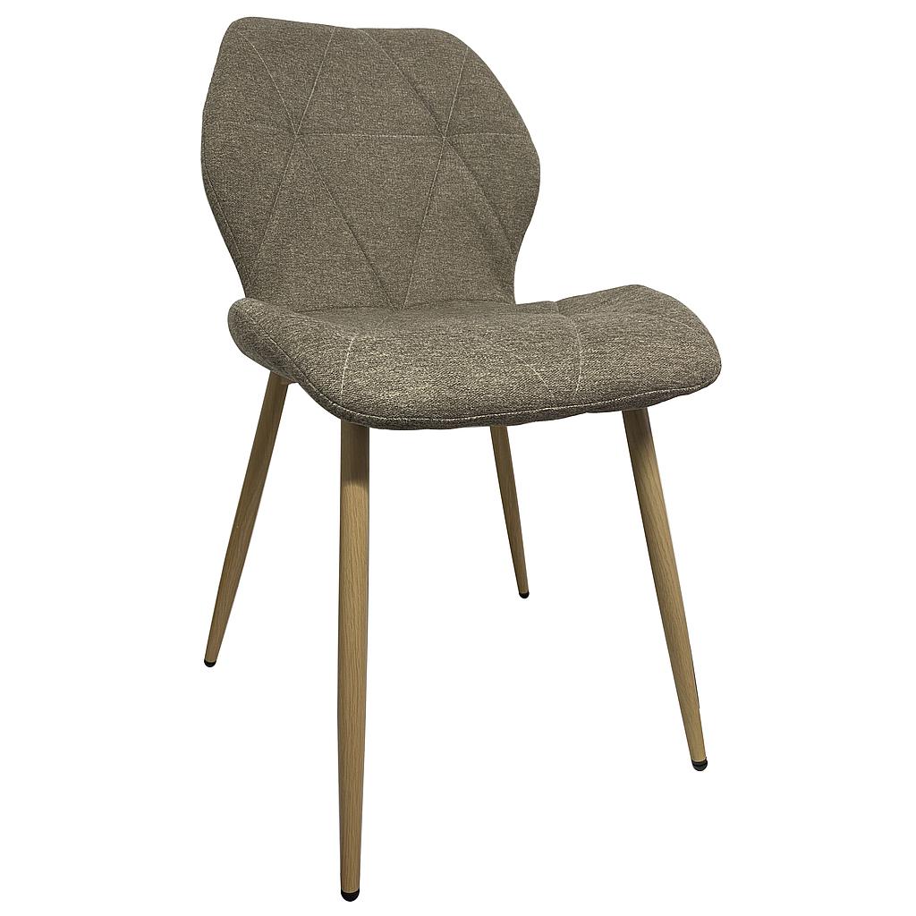 SILLA BALTIMORE MICROFIBRA MARRON CLARO GDC1256A-21B