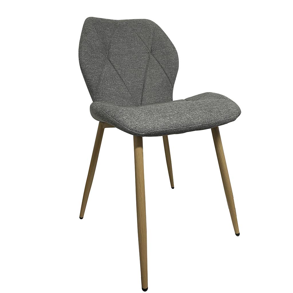 SILLA BALTIMORE MICROFIBRA GRIS OSCURO GDC1256A-22B