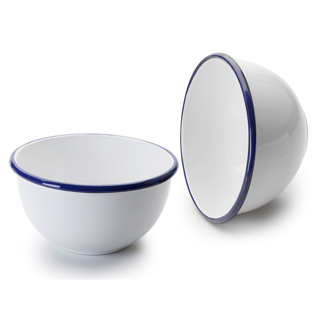 BOWL ACERO ESMALTADO BLANCO IB 904216 (16cm)