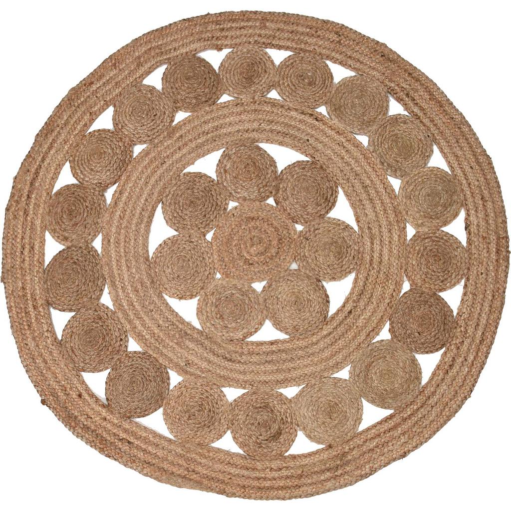 ALFOMBRA CIRCULAR DE YUTE A35833100 (120cm)