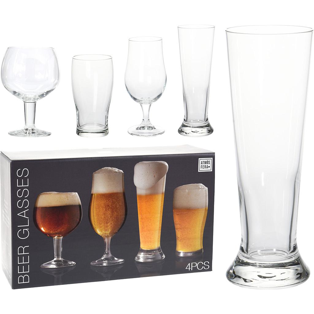 SET VASOS DE CERVEZA 4PZS CC7000700