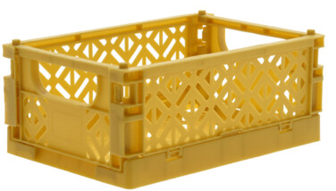 CAJA ORGANIZADORA DESPLEGABLE AMARILLO 101001120AM (10 x 15 x 6cm)
