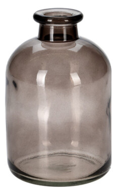 FLORERO DISENO BOTELLA GRIS HC7104690D (17cm)