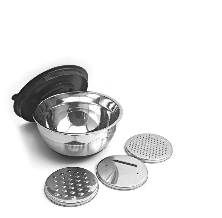 BOWL CON 3 RALLADORES ACERO INOX. 22469875