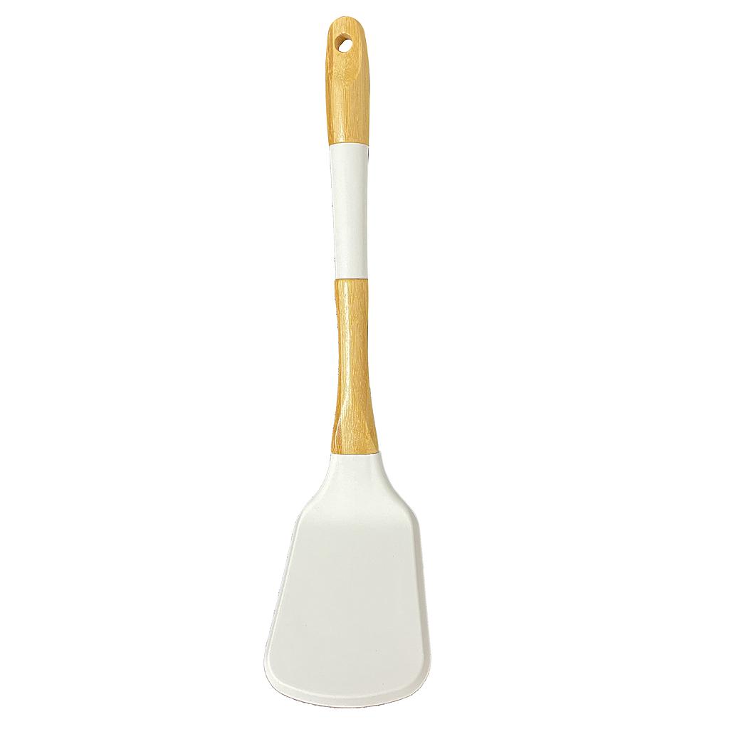 ESPATULA BAMBOO/SILICONA BLANCO 1HM5-3B