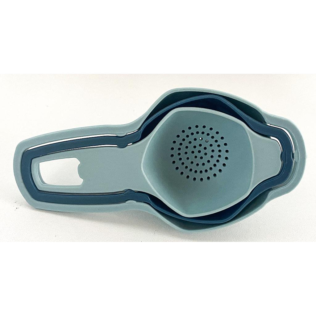 SET MINI COLADOR MULTIUSO CELESTE 3PZS 1HM5-20CL