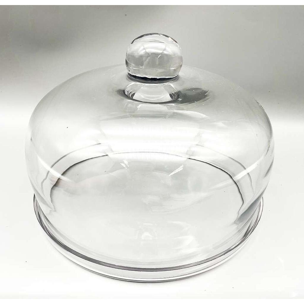 QUESERA CON PLATO DE VIDRIO F22046 (20 x 20cm)