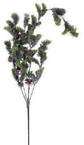 RAMA ARTIFICIAL NAVIDENA CON PIÑAS 228276 / P21-86471 GR (80cm)