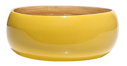 BOWL BAMBOO NATURAL MOSTAZA BRILLO IB 590501 (15 x 6cm)