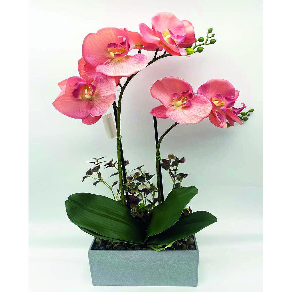PLANTA ARTIFICIAL ORQUIDEA NARANJA F22404 (50cm)