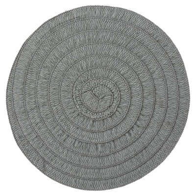 INDIVIDUAL REDONDO TRENZADO GRIS 188952C (38cm)