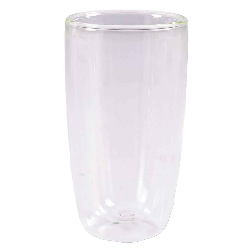 VASO VIDRIO DOBLE PARED 668186 / 182165 (340ml / 15 x 8cm)