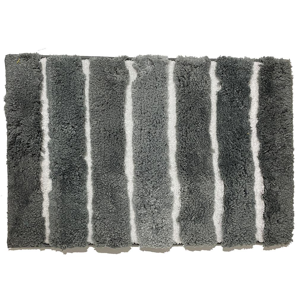 ALFOMBRA DE BANO MICROFIBRA GRIS TY-7-40X60GR (40 x 60cm)