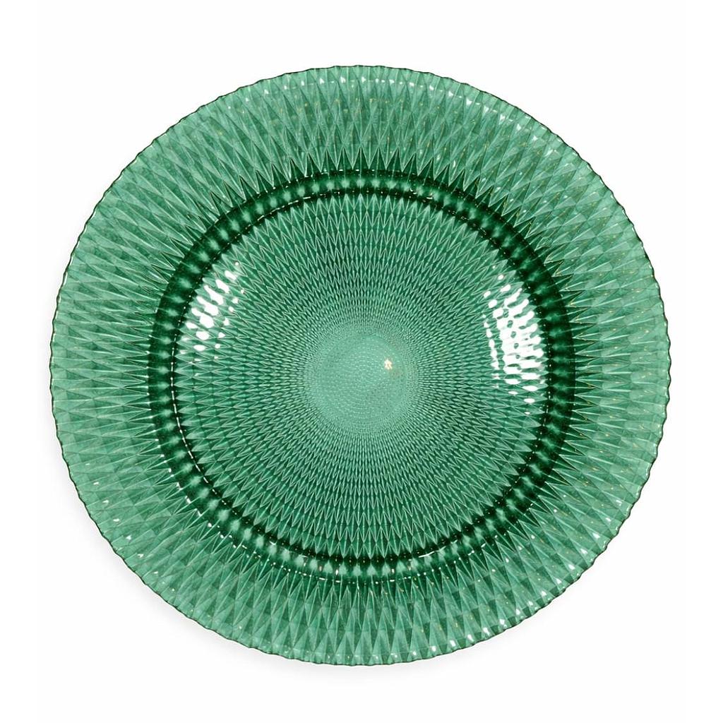 PLATO BASE VIDRIO VERDE EP81073041 (33.5cm)