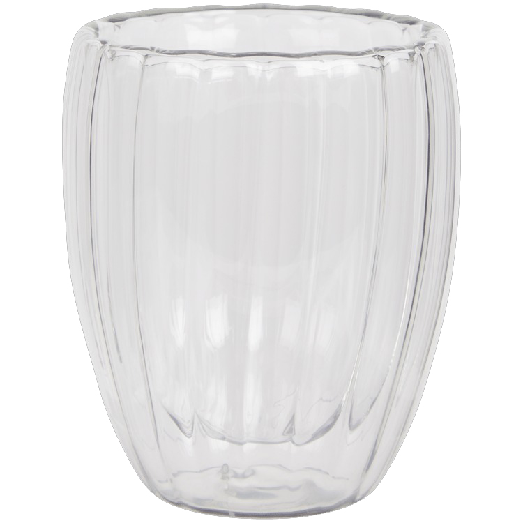 VASO DOBLE VIDRIO LINEAS IC1237-03 (380ml / 13.5cm)