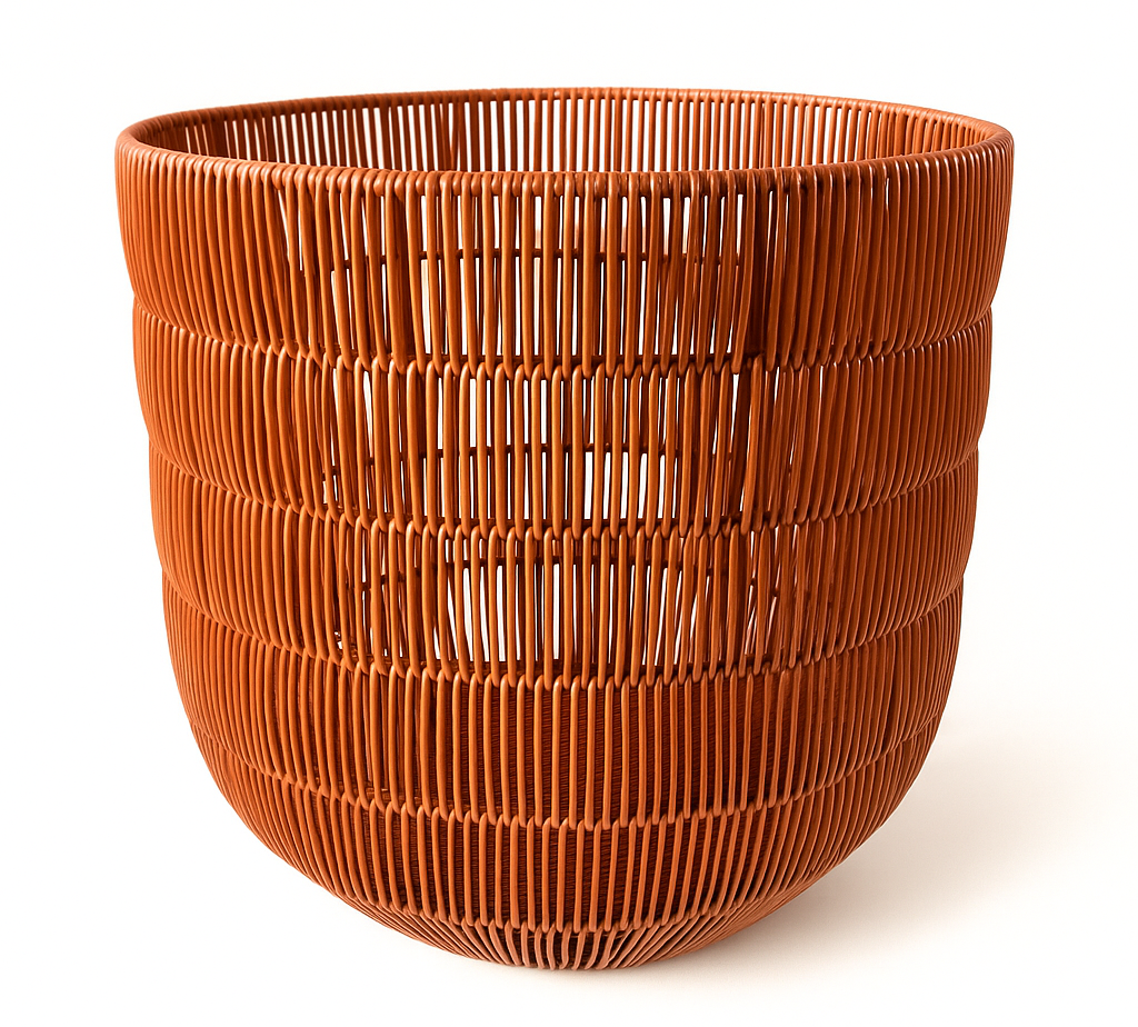 CESTA CAFE TIPO MIMBRE GRANDE IC994-12G (36 x38cm)