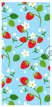 TOALLA MICROFIBRA DISEÑO FRESAS 7862117484486 (70 x 150cm)