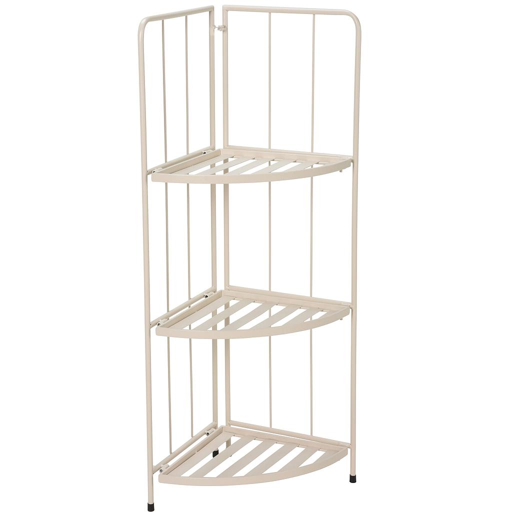 PORTAMACETAS BEIGE ESQUINERO 3 NIVELES X71000680 (90 x 42 x 30cm)