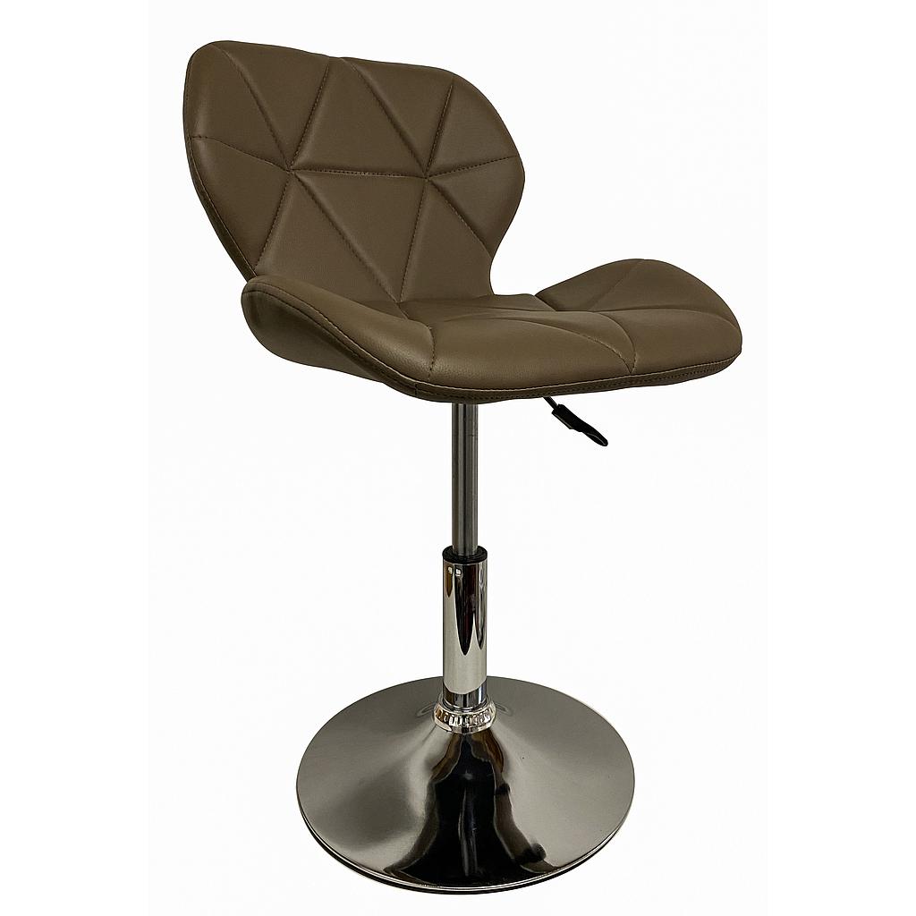 SILLA TIPO TABURETE EDISON MARRON BAJO CS-B006MRBA (58cm) ARMADO