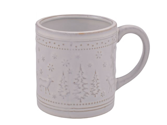 JARRO NAVIDENO BLANCO POLO NORTE 771810 / CD23206 (10 x 14cm)