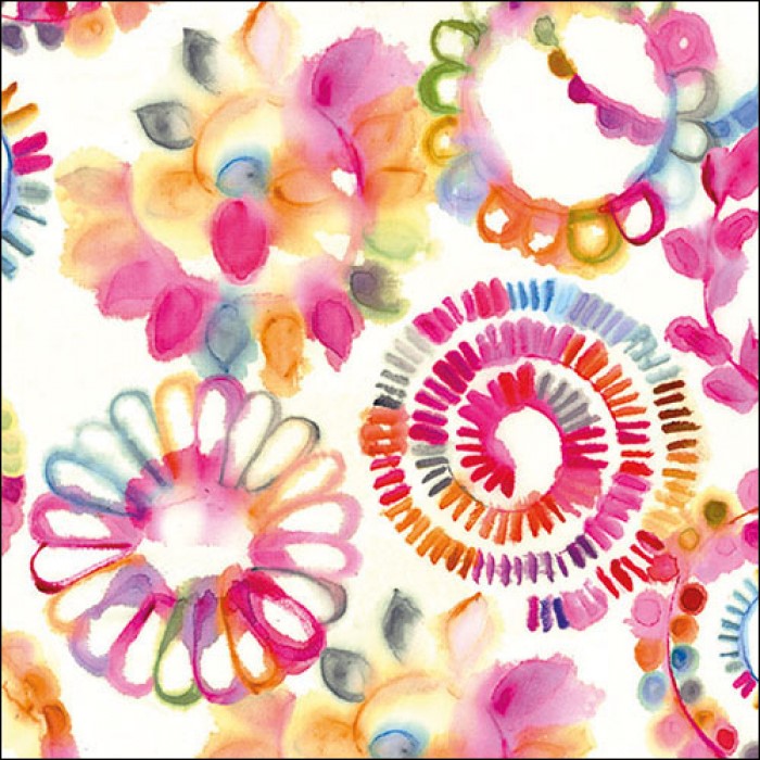 SERVILLETAS DISEÑO CIRCULOS FANTASIA 20PZS 13317170 (33 x 33cm)