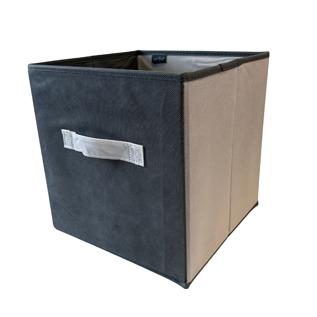 CAJA ORGANIZADORA TELA GRIS 4HM25-10G (27 x 27 x 27cm)